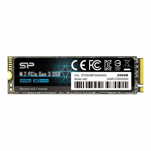 Твердотельный диск 256GB Silicon Power P34A60, M.2 2280, PCI-E 3x4 [R/W - 2200/1600 MB/s]
